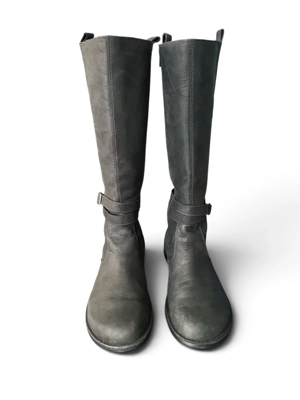 Merrell Women’s Tetra Strap Waterproof Boots Smooth Black Riding Boots Size 10